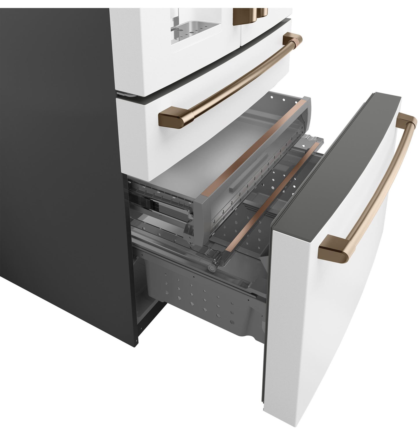 CAFE CVE28DP4NW2 CAFé™ ENERGY STAR® 27.8 Cu. Ft. Smart 4-Door French-Door Refrigerator White - CVE28DP4NW2