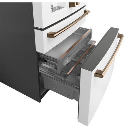 CAFE CVE28DP4NW2 CAFé™ ENERGY STAR® 27.8 Cu. Ft. Smart 4-Door French-Door Refrigerator White - CVE28DP4NW2