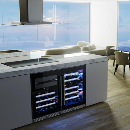 XO APPLIANCE XOU24WWGOR Wine and Weed 24" Panel Ready Glass, Right Hinge Custom Panel Ready - XOU24WWGOR