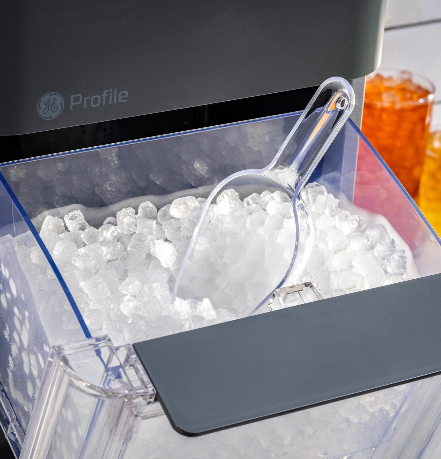 GE APPLIANCES Profile Opal 2.0 Nugget Ice Maker with Side Tank in Stainless Steel - XPIO13SCSS