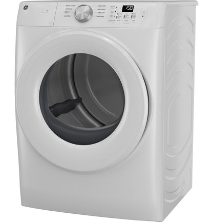 GE APPLIANCES GFD35GSSYWW GE ENERGY STAR 7.8 cu. ft. Capacity Smart Front Load Gas Dryer White - GFD35GSSYWW
