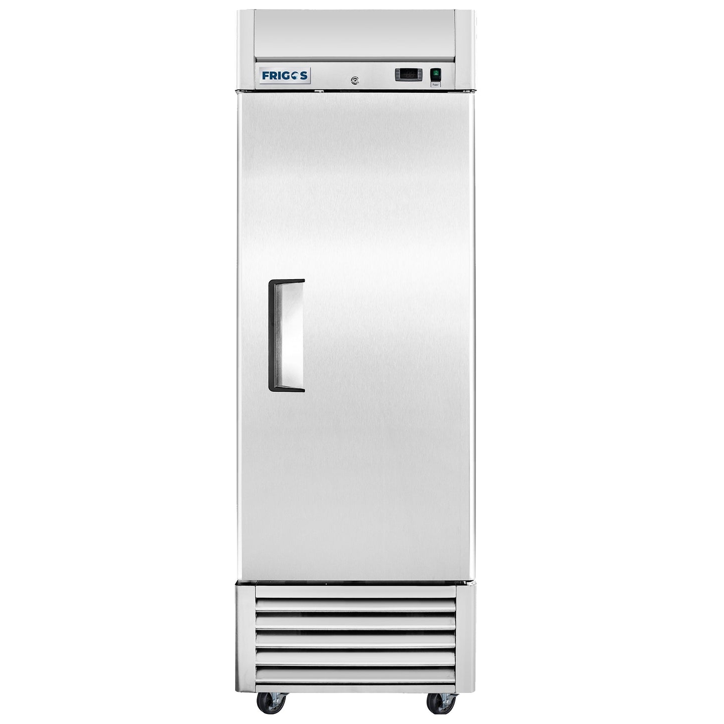 Frigos Commercial Reach in Freezer 27" Width Solid 1 Door 21 Cu Ft with Aluminum Interior with 304 Stainless Steel Floor - FG-FZ-1D