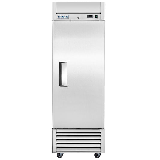 Frigos Commercial Reach in Freezer 27" Width Solid 1 Door 21 Cu Ft with Aluminum Interior with 304 Stainless Steel Floor - FG-FZ-1D