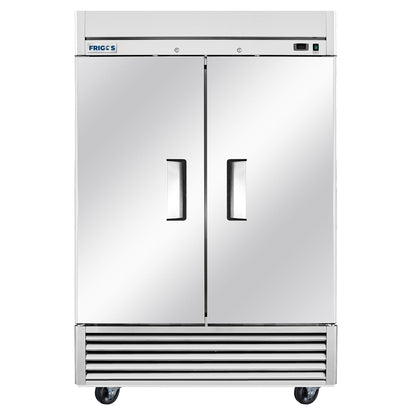 Frigos Commercial Reach in Refrigerator 54" Width Solid 2 Door 47 Cu Ft with Aluminum Interior with 304 Stainless Steel Floor - FG-RF-2D