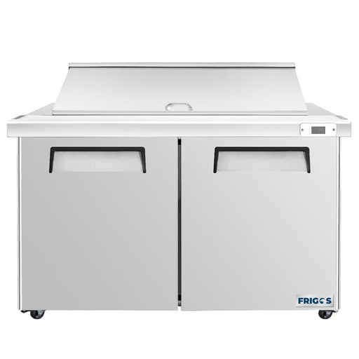 Frigos 60" 2 Door Mega Top Sandwich Prep Table Refrigerator - FG-SWPT-60-MT