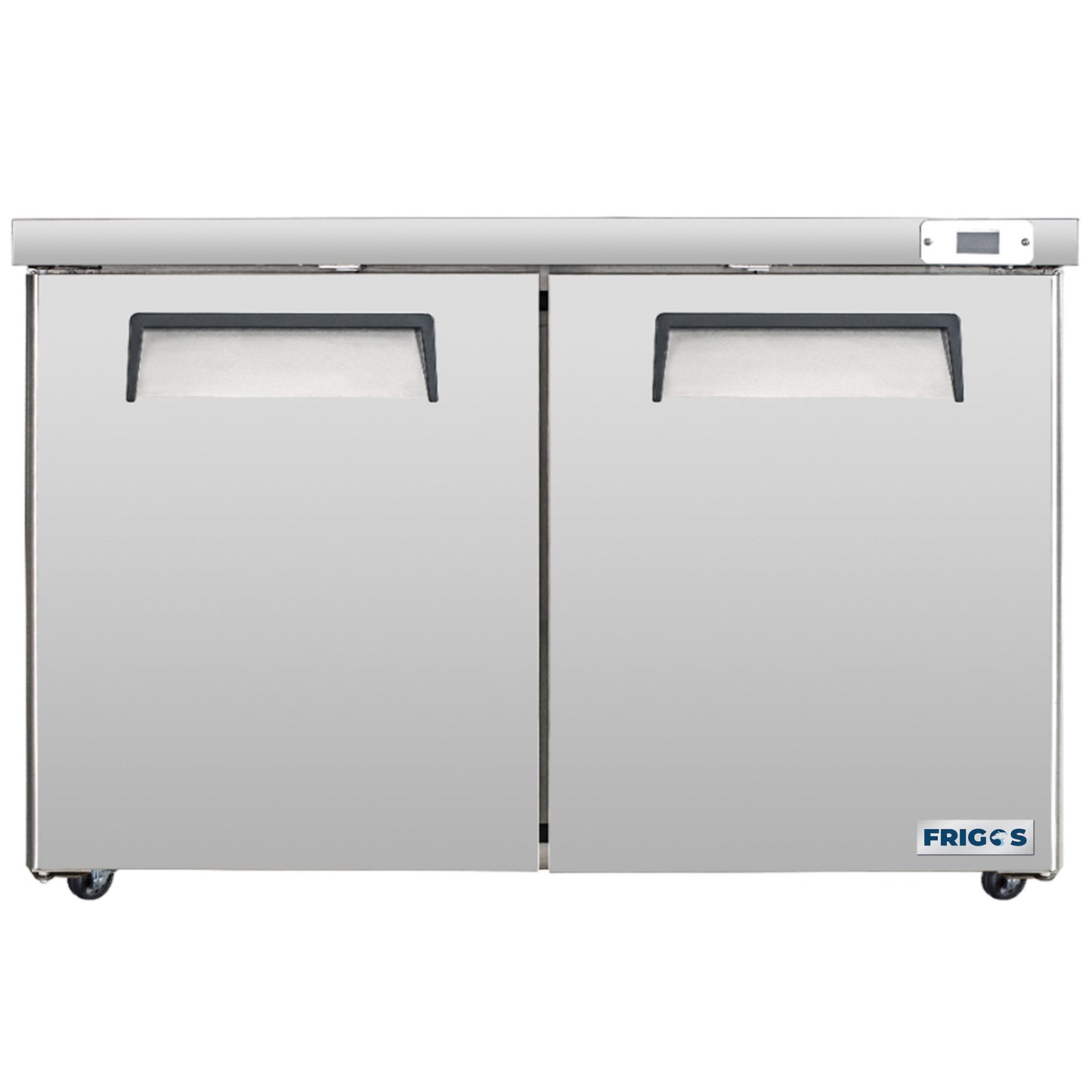 Frigos Commercial Undercounter Refrigerator 60" Width 2 Door Frigos with Aluminum Interior with 304 Stainless Steel Floor - FG-UCRF-60