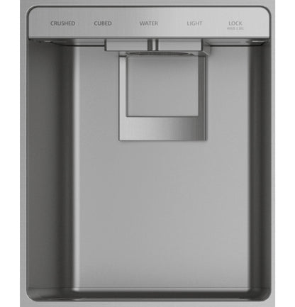 MONOGRAM Monogram 36" Built-In Side-by-Side Refrigerator with Dispenser in Stainless Steel - ZISS360DNSS