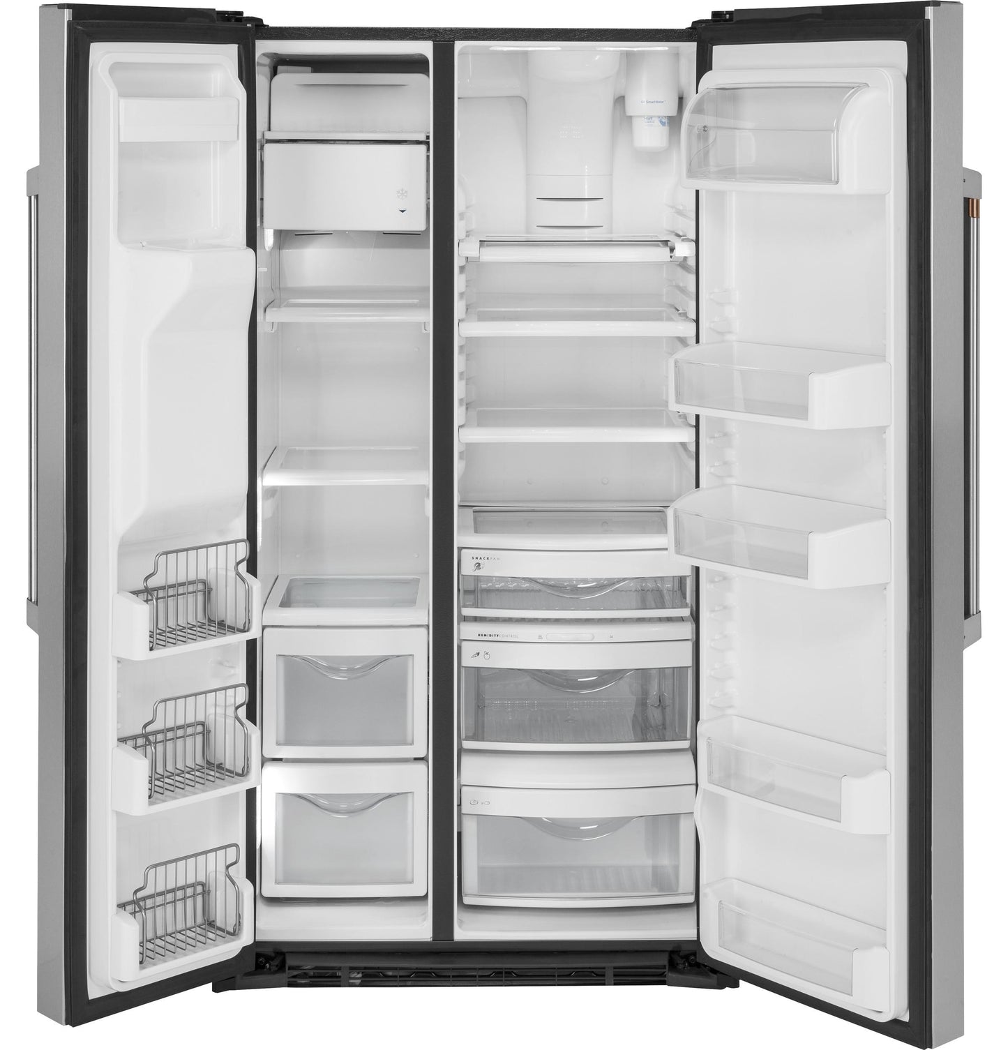 CAFE  21.9 Cu. Ft. Counter-Depth Side-By-Side Refrigerator in Stainless Steel - CZS22MP2NS1