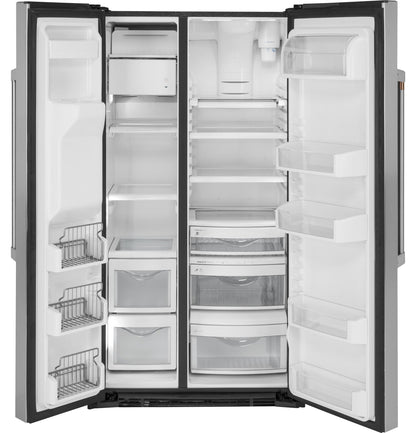 CAFE  21.9 Cu. Ft. Counter-Depth Side-By-Side Refrigerator in Stainless Steel - CZS22MP2NS1