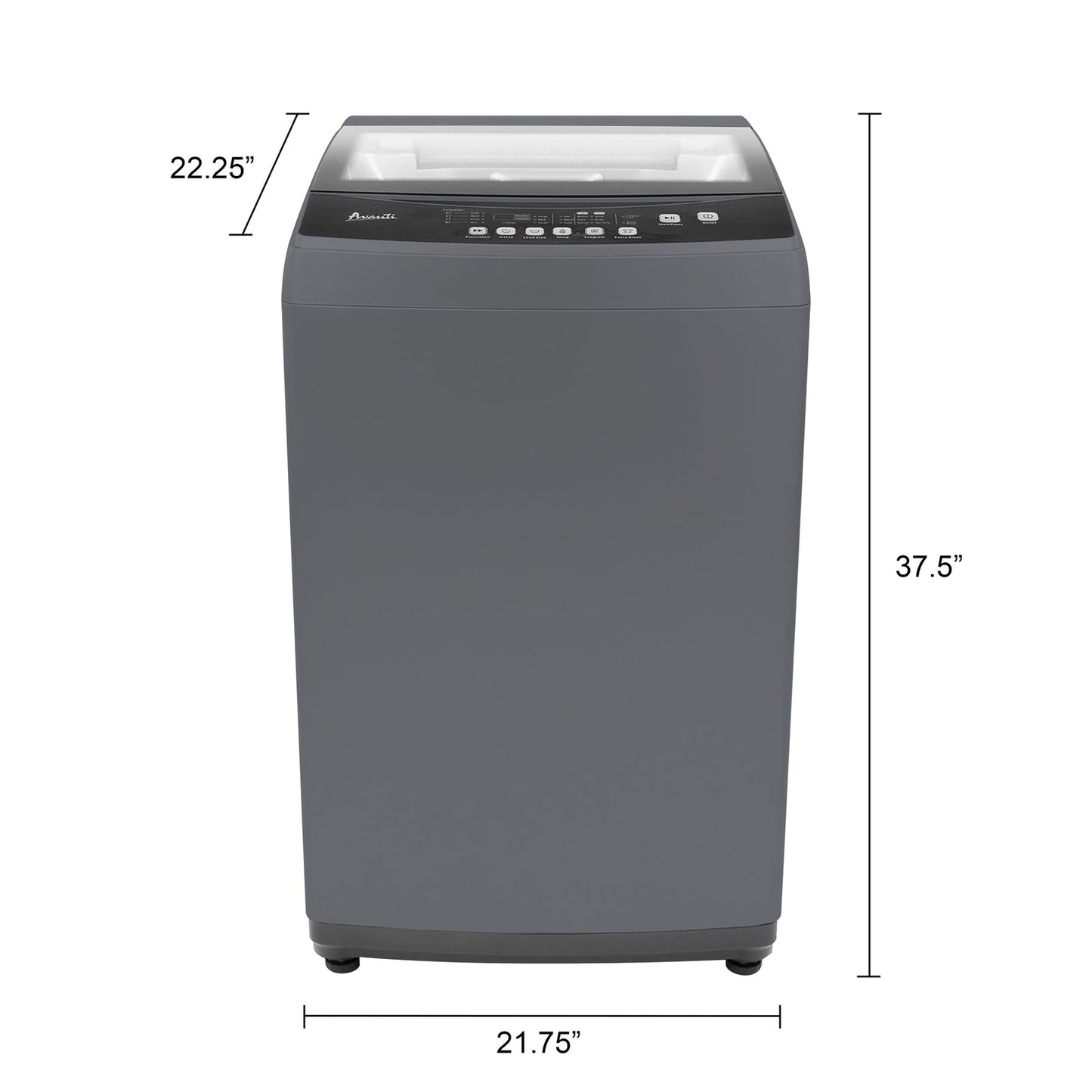 AVANTI Avanti 2.0 cu. ft. Top Load Washing Machine Gray - STW20D2P