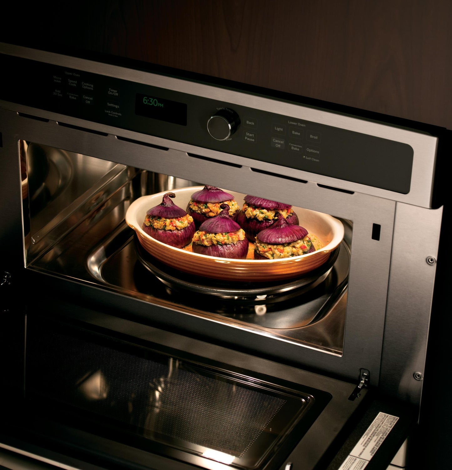 GE APPLIANCES PT9800SHSS GE Profile™ 30 in. Combination Double Wall Oven with Convection and Advantium® Technology in Stainless Steel - PT9800SHSS