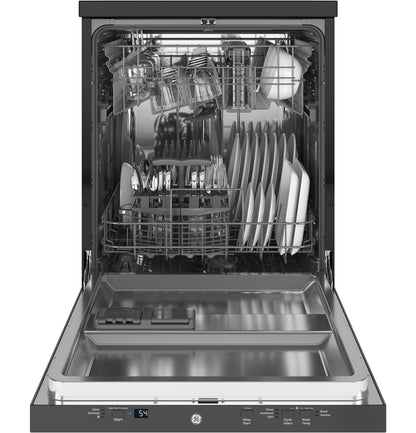 GE APPLIANCES GPT225SSLSS GE ENERGY STAR 24" in Stainless Steel Interior Portable Dishwasher with Sanitize Cycle in Stainless Steel - GPT225SSLSS