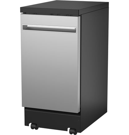 GE APPLIANCES GPT145SSLSS GE® ENERGY STAR® 18" in Stainless Steel Interior Portable Dishwasher with Sanitize Cycle in Stainless Steel - GPT145SSLSS