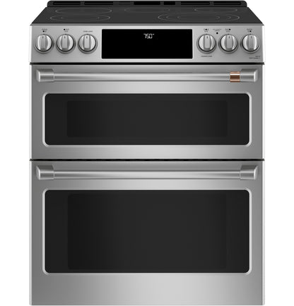 CAFE CES750P2MS1 CAFé™ 30" Smart Slide-In, Front-Control, Radiant and Convection Double-Oven Range in Stainless Steel - CES750P2MS1