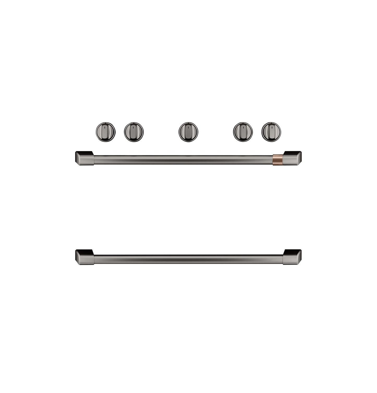 CAFE CXFSGHKPMBT CAFé Freestanding Gas Knobs and Handles - Brushed Black in Stainless Steel - CXFSGHKPMBT