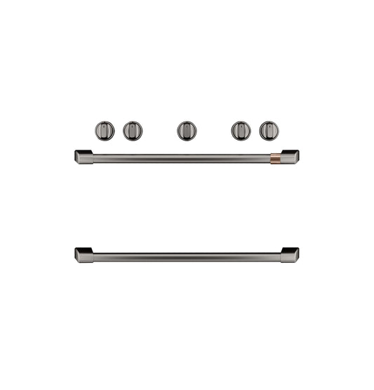 CAFE CXFSGHKPMBT CAFé Freestanding Gas Knobs and Handles - Brushed Black in Stainless Steel - CXFSGHKPMBT