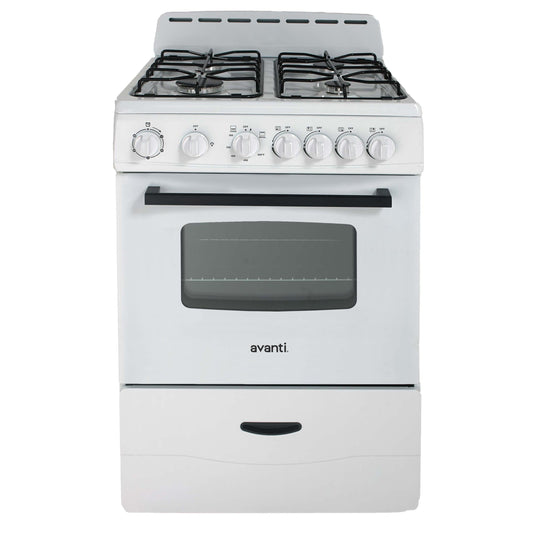 AVANTI GR2414CW Avanti 24" Gas Range - White - GR2414CW