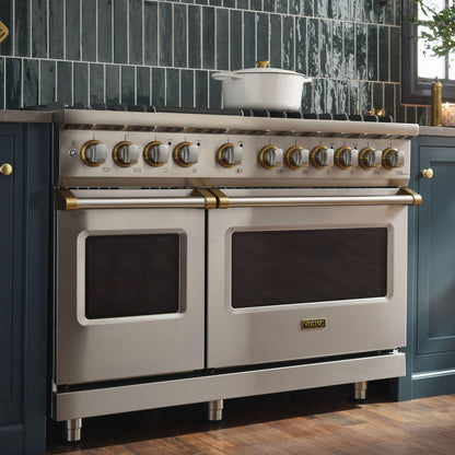 VIKING 48" Dual Fuel Range - VDR548 Viking 5 Series in Stainless Steel - VDR5488BSS