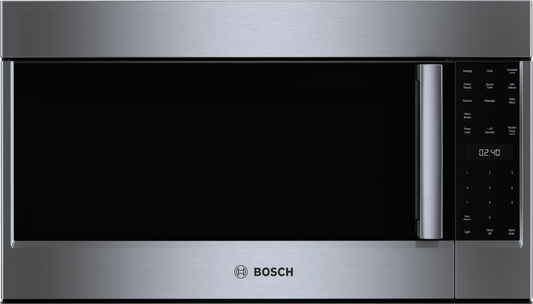 BOSCH HMV5053U 500 Series, Over-The-Range Microwave, 30'', Door Hinge: left in Stainless Steel - HMV5053U