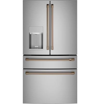 CAFE CXE22DP2PS1 CAFé™ ENERGY STAR 22.3 Cu. Ft. Smart Counter-Depth 4-Door French-Door Refrigerator in Stainless Steel - CXE22DP2PS1