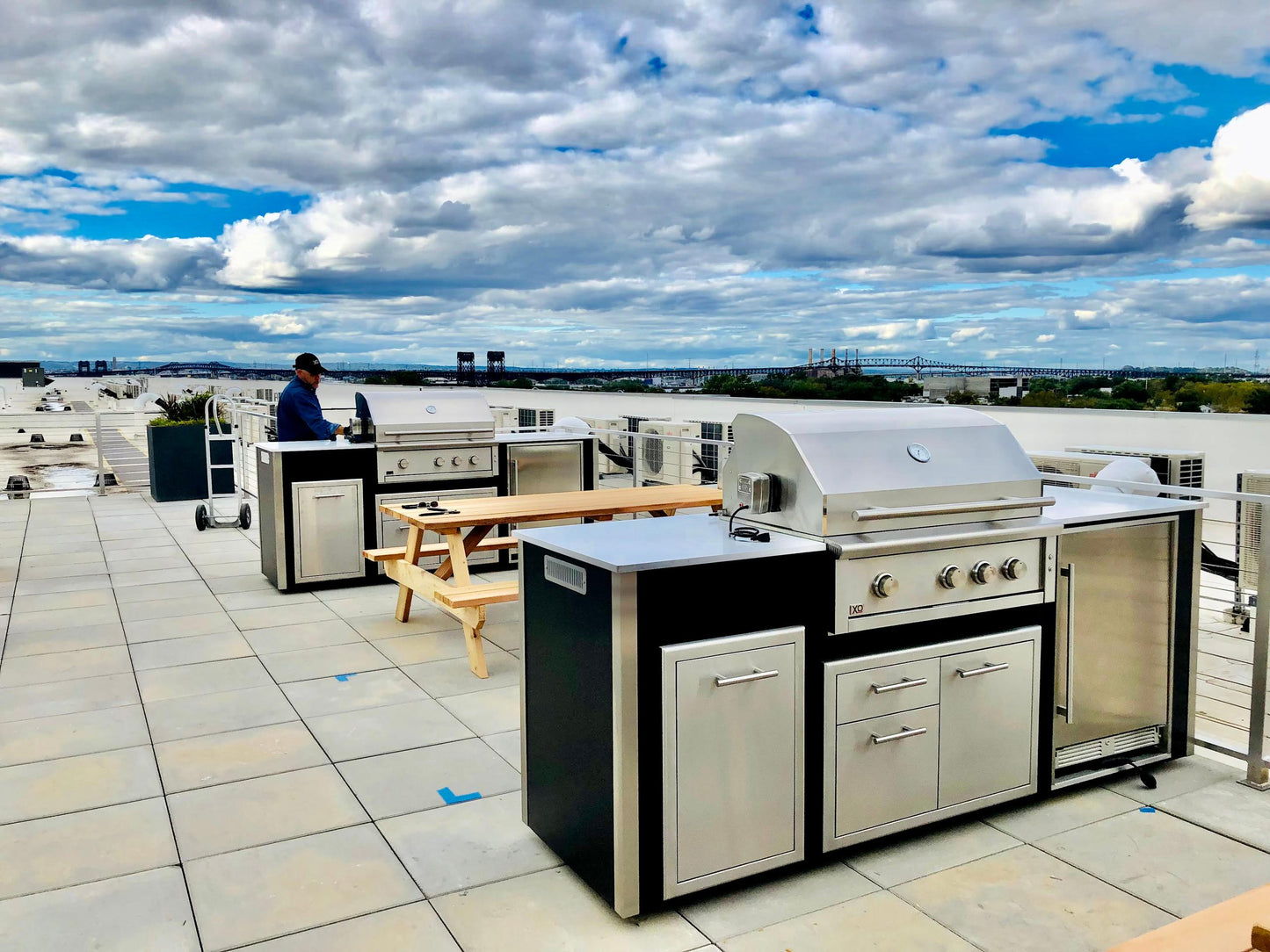 XO APPLIANCE XOGOK36V1GR Factory Assembled, Appliance Ready Designer Island Gray - XOGOK36V1GR