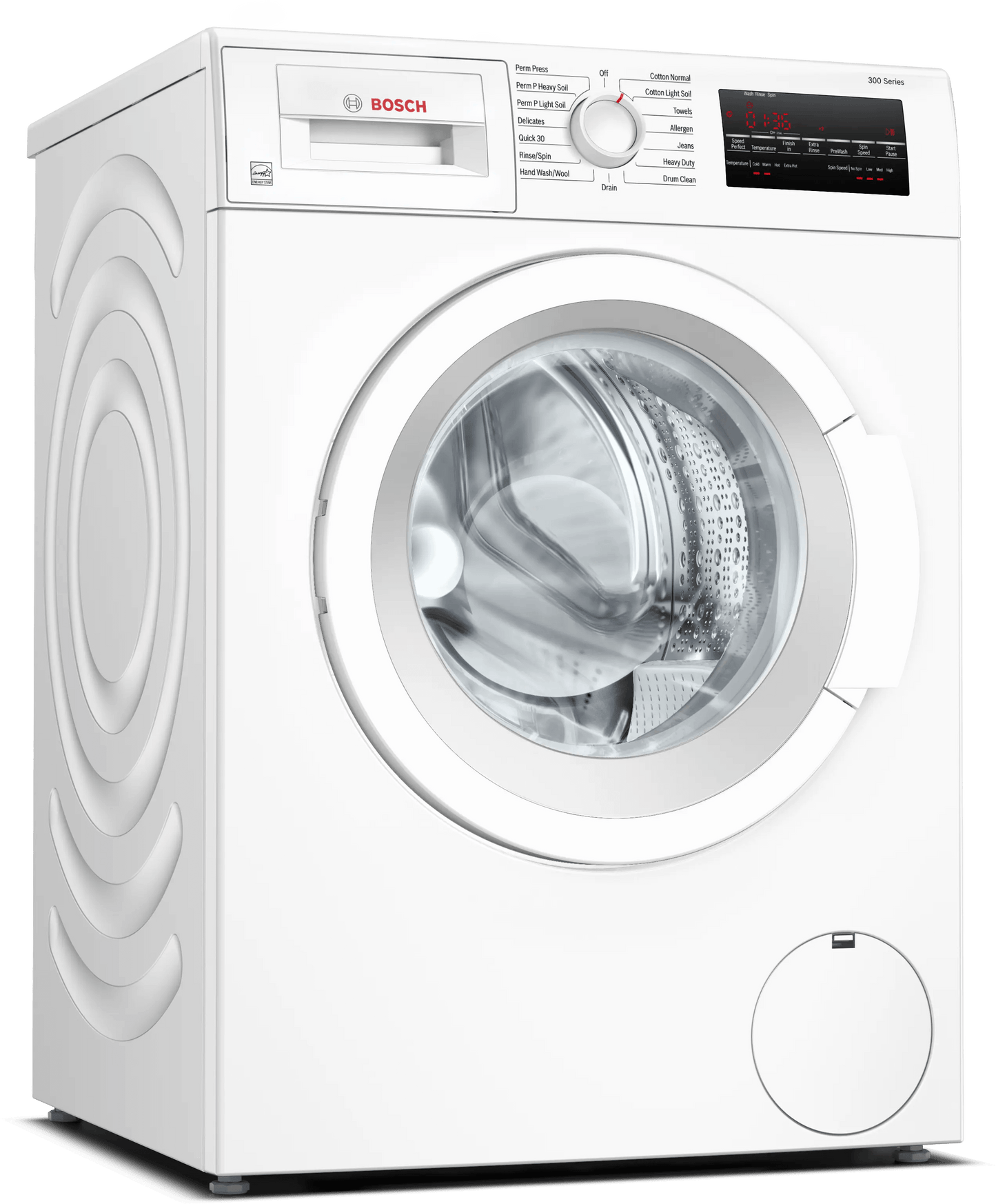 BOSCH WGA12400UC 300 Series Compact Washer in White - WGA12400UC