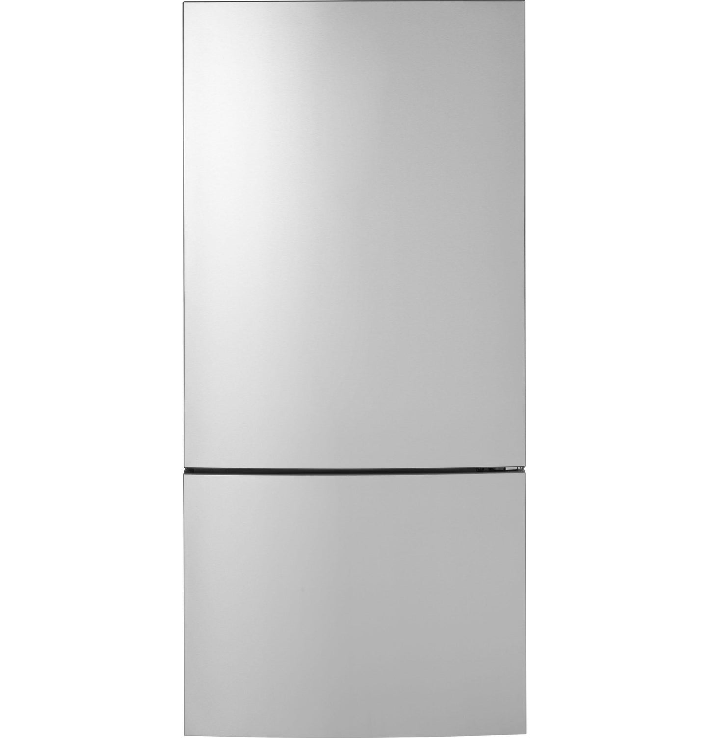 GE APPLIANCES GBE17HYRFS GE® ENERGY STAR® 17.7 Cu. Ft. Counter-Depth Bottom-Freezer Refrigerator in Stainless Steel - GBE17HYRFS