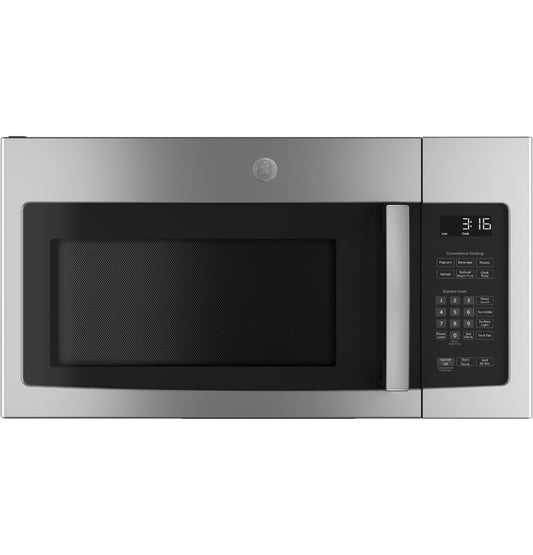 GE APPLIANCES 1.6 Cu. Ft. Over-the-Range Microwave Oven Black On Stainless - JVM3162RJSS