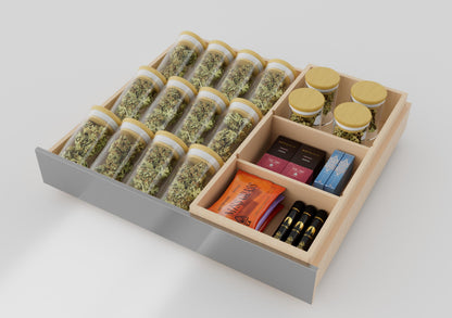 XO APPLIANCE XOU24WWGOR Wine and Weed 24" Panel Ready Glass, Right Hinge Custom Panel Ready - XOU24WWGOR