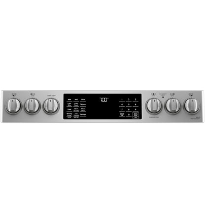 CAFE CES700P2MS1 CAFé™ 30" Smart Slide-In, Front-Control, Radiant and Convection Range in Stainless Steel - CES700P2MS1