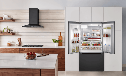 BOSCH B36FD52SNB 500 Series, French Door Bottom freezer, multi door, 36'', Black inox-antifingerprint, Total No Frost Black in Stainless Steel - B36FD52SNB