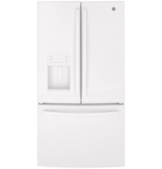 GE APPLIANCES 25.7 Cu. Ft. French-Door Refrigerator White - GFE26JGMWW
