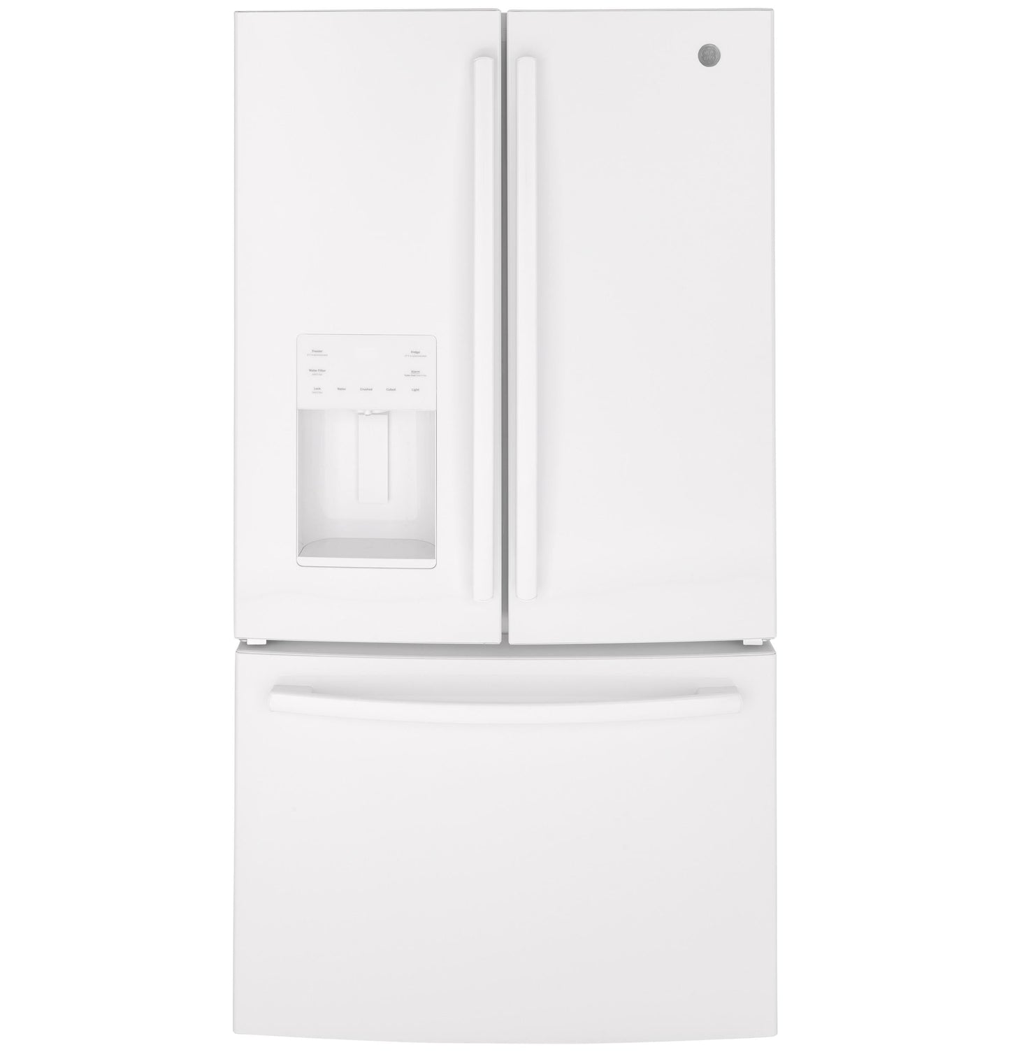 GE APPLIANCES 25.7 Cu. Ft. French-Door Refrigerator White - GFE26JGMWW
