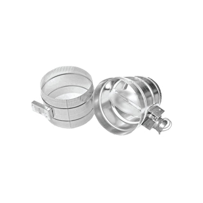 XO APPLIANCE XOMA08 8" Automatic Make Up Air Damper Set in Stainless Steel - XOMA08