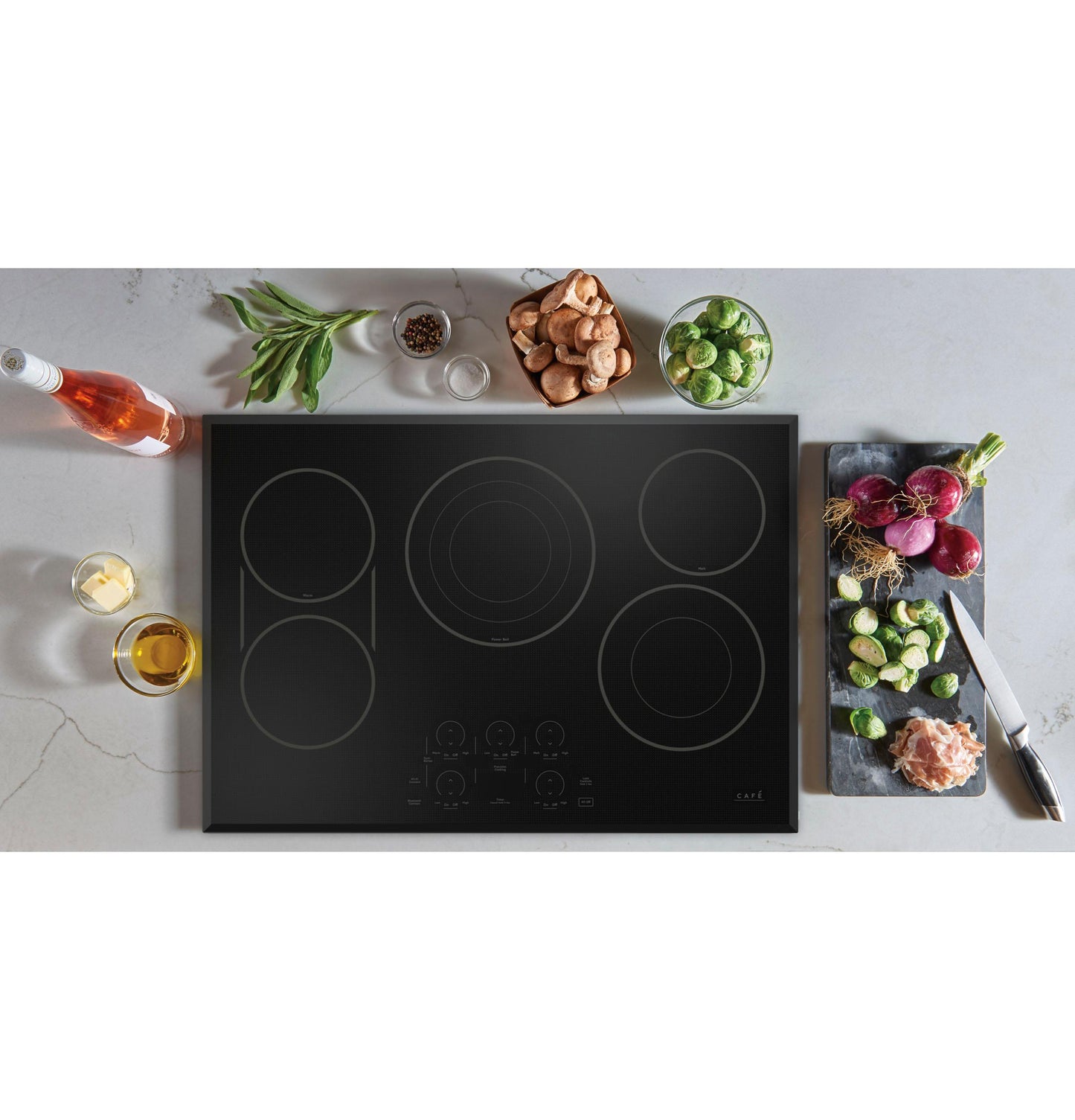 CAFE CEP90301TBB CAFé30" Touch-Control Electric Cooktop Black - CEP90301TBB