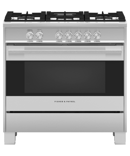 FISHER & PAYKEL OR36SDG4X1 36" Series 7 Contemporary 5 Burner Gas Range in Stainless Steel - OR36SDG4X1