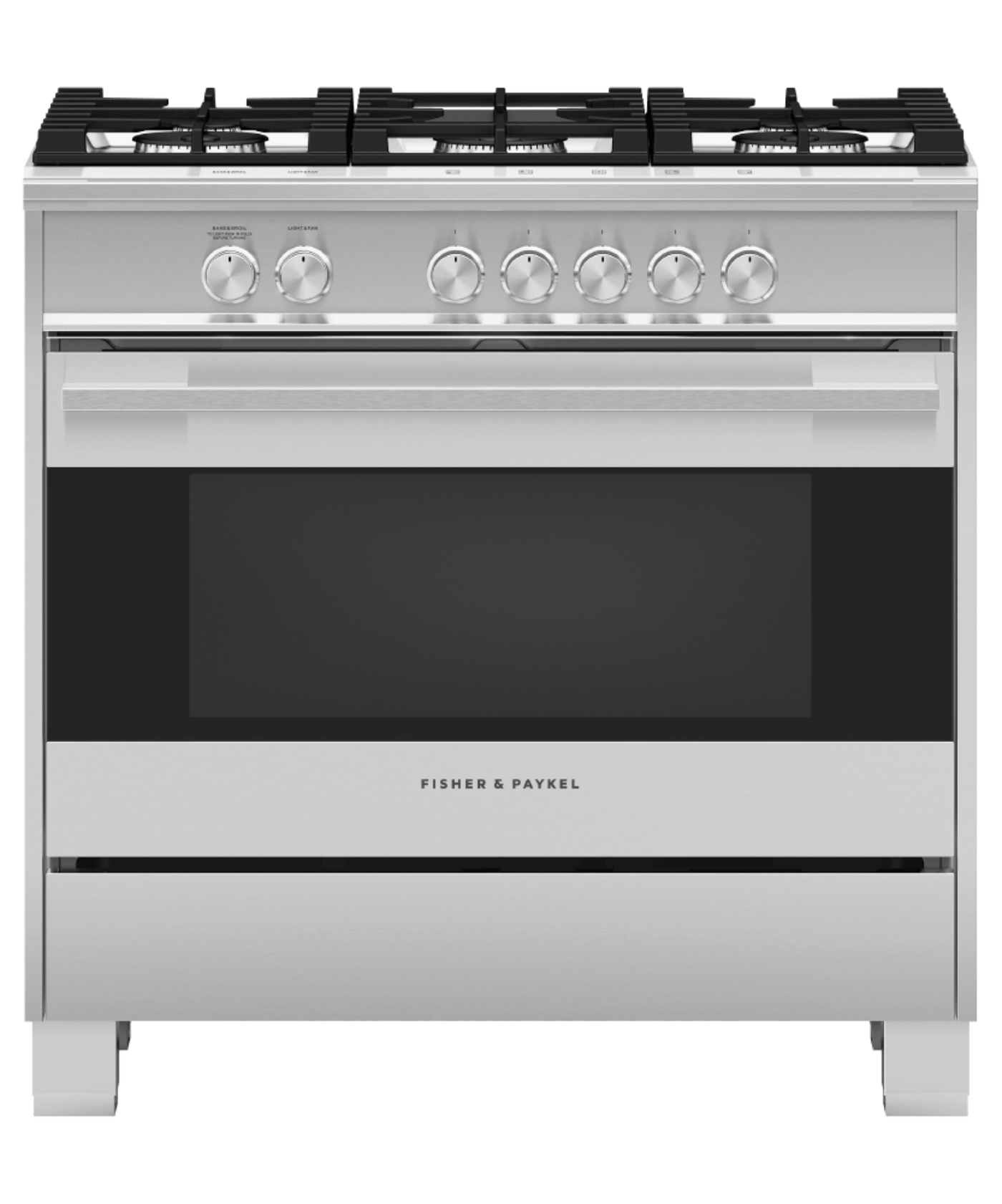 FISHER & PAYKEL OR36SDG4X1 36" Series 7 Contemporary 5 Burner Gas Range in Stainless Steel - OR36SDG4X1