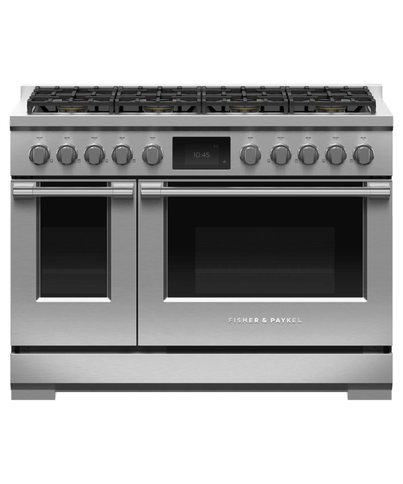 FISHER & PAYKEL RDV3488N 48" Series 9 Professional Dual Fuel 8 Burner Self-Cleaning Range, Natural Gas in Stainless Steel - RDV3488N