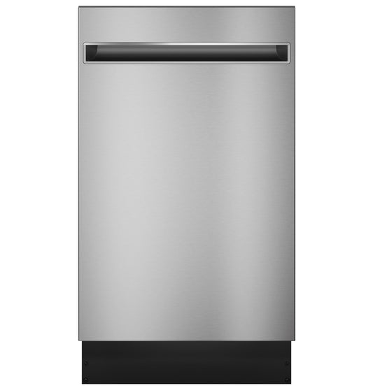 GE APPLIANCES PDT145SSLSS GE Profile™ ENERGY STAR® 18" ADA Compliant in Stainless Steel Interior Dishwasher with Sanitize Cycle in Stainless Steel - PDT145SSLSS