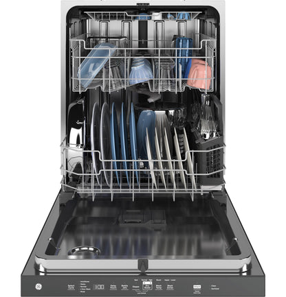 GE APPLIANCES GDP670SGVBB GEENERGY STARTop Control with in Stainless Steel Interior Dishwasher with Sanitize Cycle Black - GDP670SGVBB