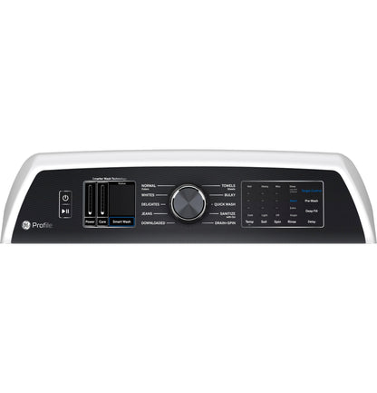 GE APPLIANCES PTW705BSTWS GE Profile™ ENERGY STAR® 5.3 cu. ft. Capacity Washer with Smarter Wash Technology and FlexDispense™ White