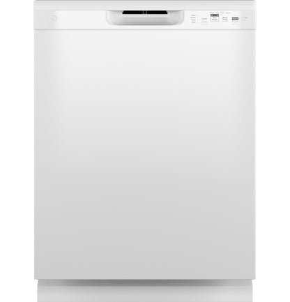 GE APPLIANCES Dishwasher with Front Controls with Power Cord White - GDF511PGRWW