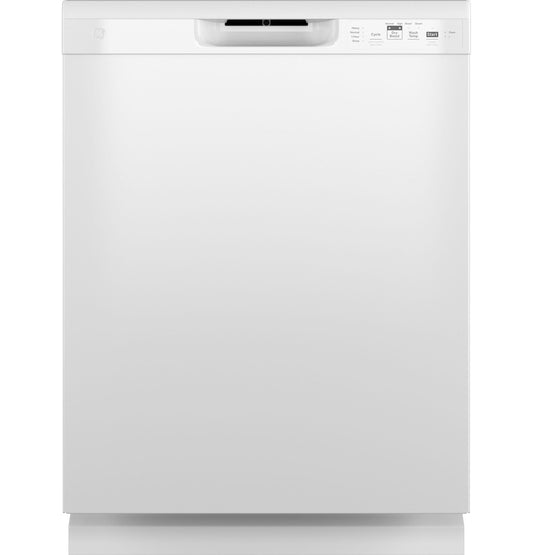 GE APPLIANCES Dishwasher with Front Controls with Power Cord White - GDF511PGRWW