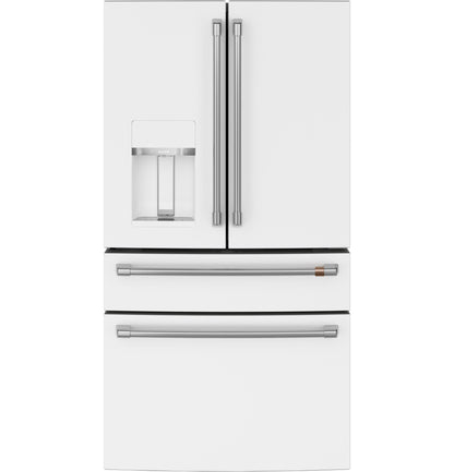 CAFE CVE28DP4NW2 CAFé™ ENERGY STAR® 27.8 Cu. Ft. Smart 4-Door French-Door Refrigerator White - CVE28DP4NW2