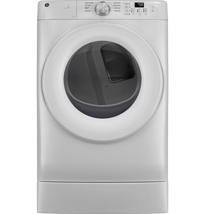 GE APPLIANCES GFD35GSSYWW GE ENERGY STAR 7.8 cu. ft. Capacity Smart Front Load Gas Dryer White - GFD35GSSYWW