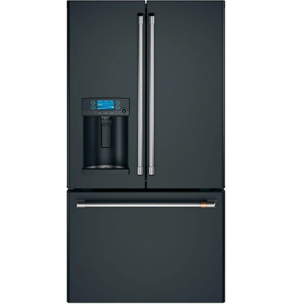 CAFE  CAFé ENERGY STAR27.7 Cu. Ft. Smart French-Door Refrigerator with Hot Water Dispenser Black - CFE28TP3MD1