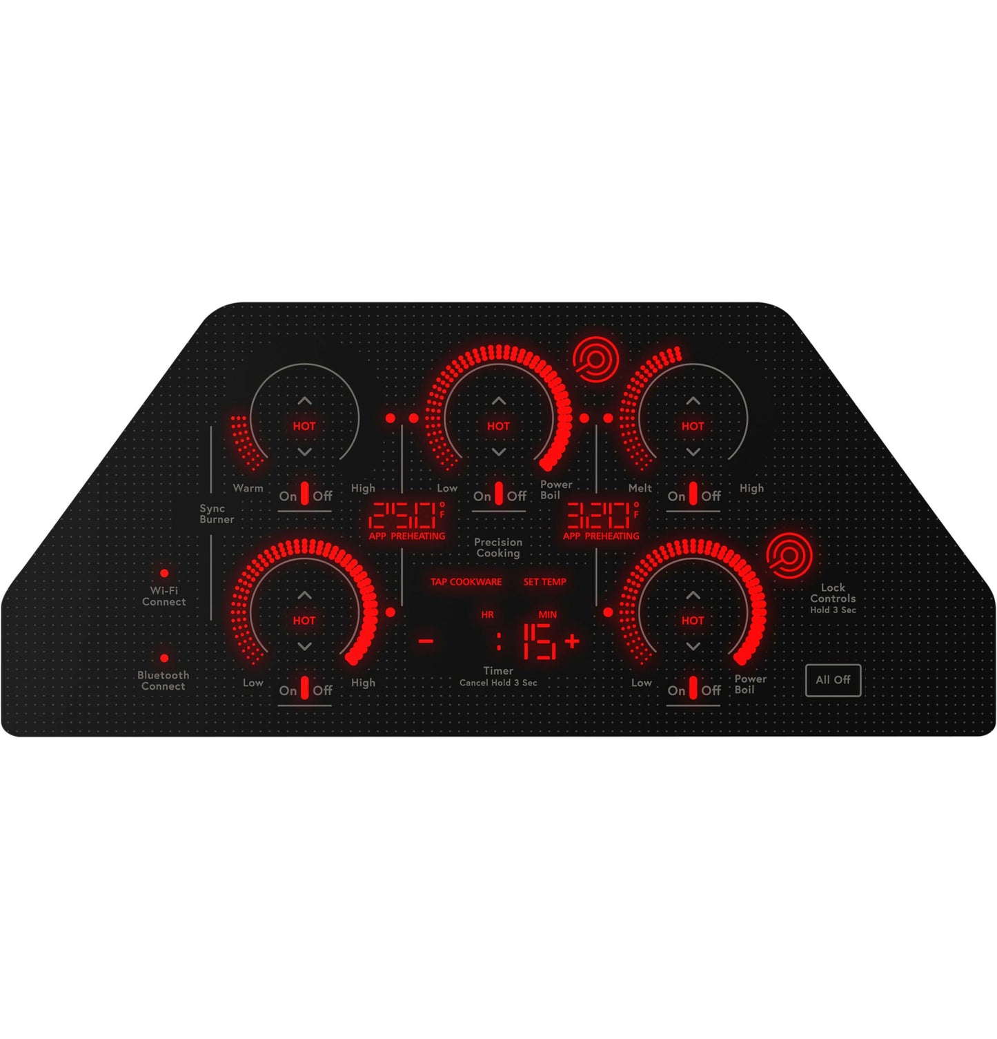 CAFE CEP90361TBB CAFé 36" Touch-Control Electric Cooktop Black - CEP90361TBB