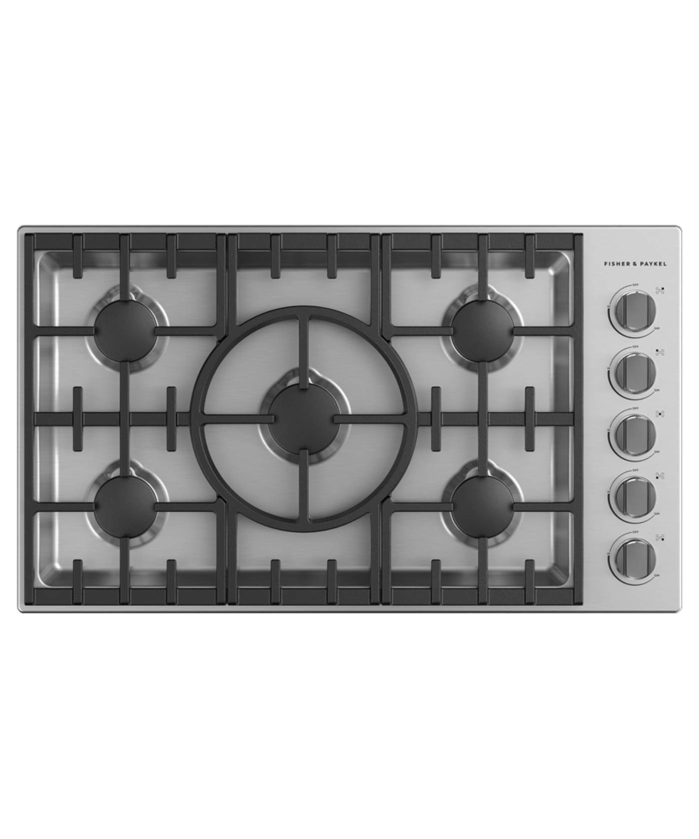 FISHER & PAYKEL CDV3365N 36" Series 7 5 Burner Gas Cooktop in Stainless Steel - CDV3365N