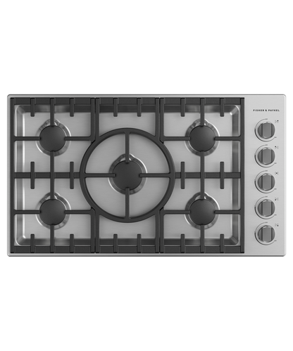 FISHER & PAYKEL CDV3365N 36" Series 7 5 Burner Gas Cooktop in Stainless Steel - CDV3365N