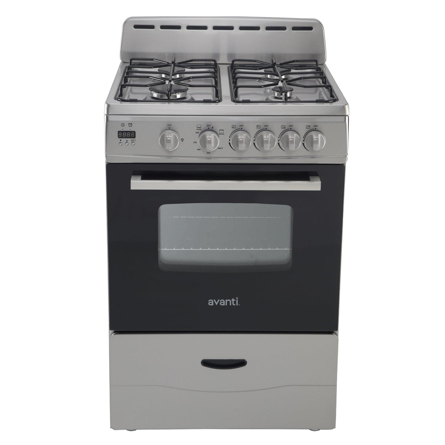 AVANTI GR2416CSS Avanti 24" Gas Range - in Stainless Steel - GR2416CSS